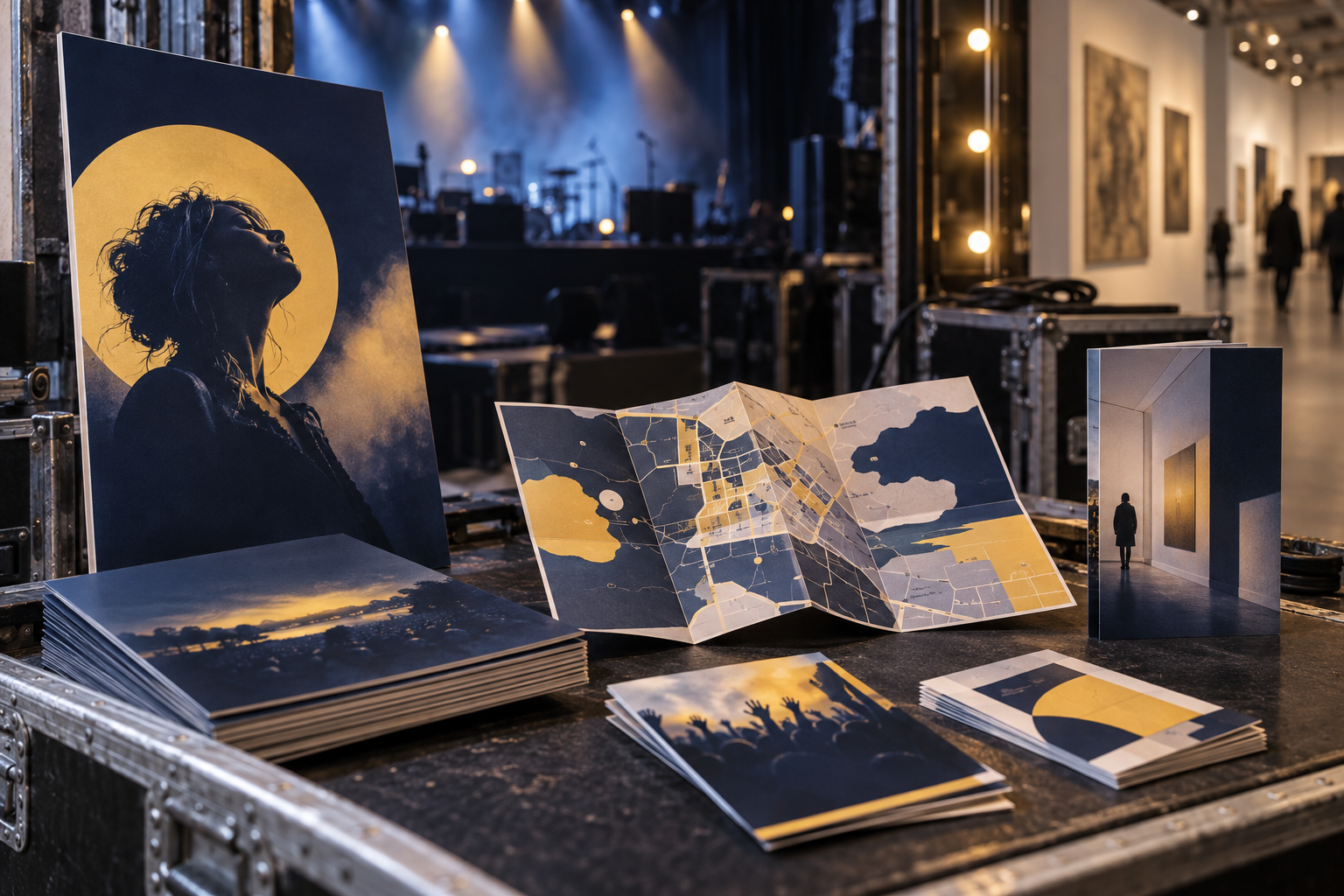 Affischer, festivalprogram och evenemangsmaterial